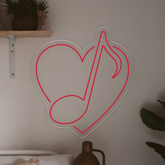 Neón corazón musical