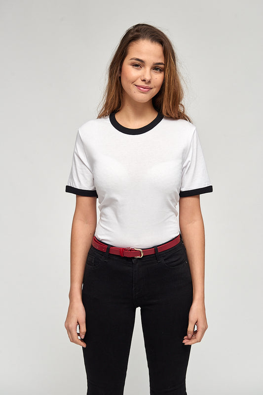 Richelier T-shirt with contrasting sleeves