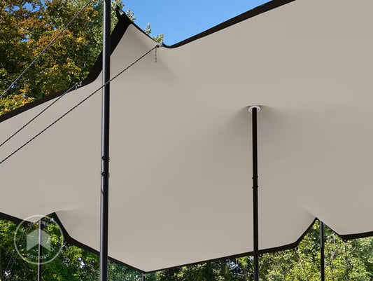 Carpa beduina, 6x8m, PU 350, crema