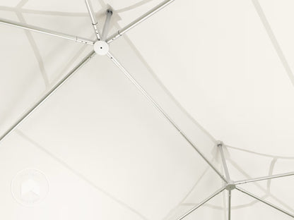Carpa tipo pagoda, 6x6m, 450 PE, blanco
