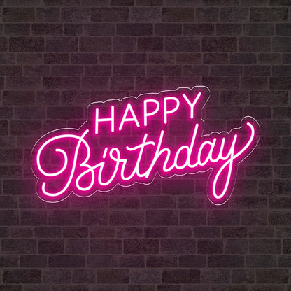 Neón Happy Birthday