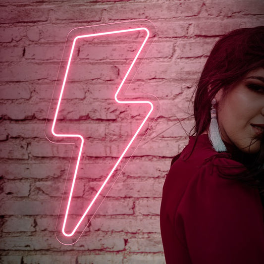 Neón Rayo rosa