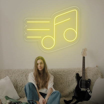 Neón nota musical grande