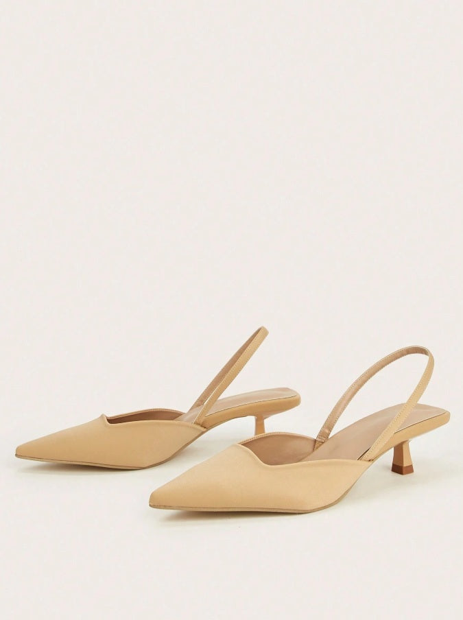 Champagne Box-type instep Mules