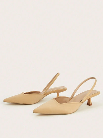 Champagne Box-type instep Mules