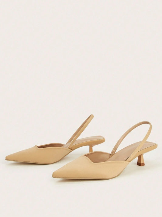 Champagne Box-type instep Mules