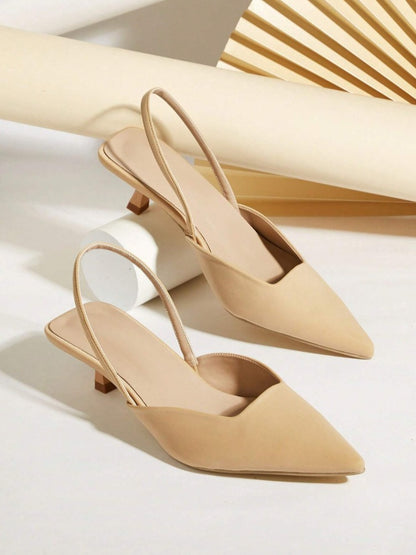 Champagne Box-type instep Mules
