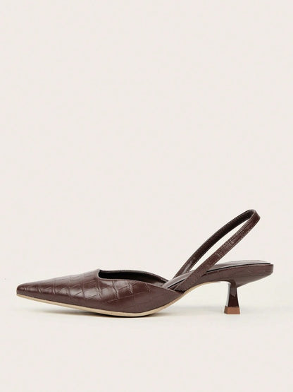 Crocodile box-type instep mules