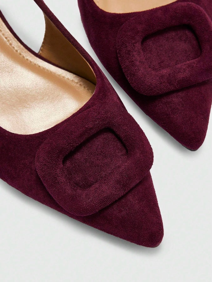 Velvet t-strap mary jane bagel sandals