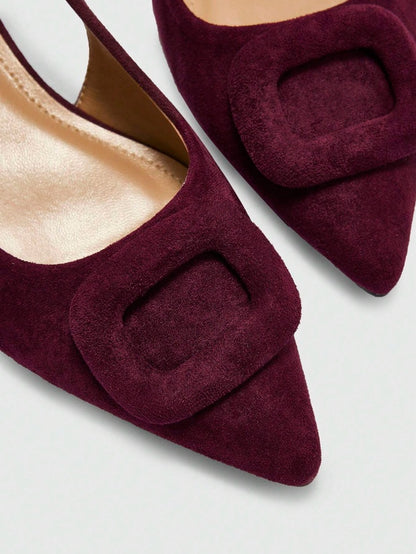 Velvet t-strap mary jane bagel sandals