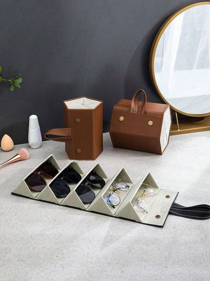 Leonardo Portable leather case for sunglasses
