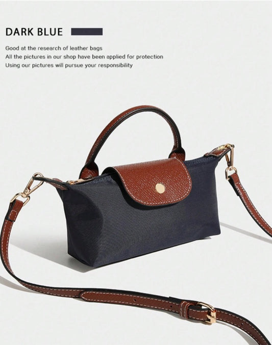 The Perriers navy blue tote bag