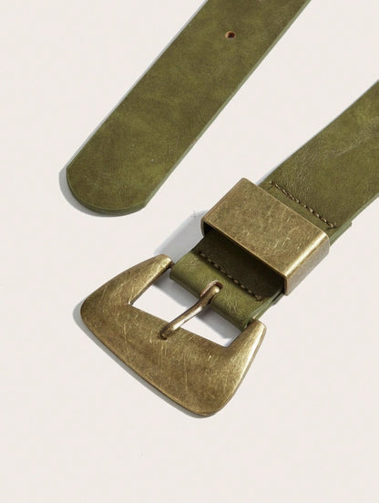 Green Lotus wide Belt