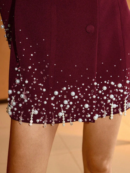 Diana Evening shirt dress with sparkly details